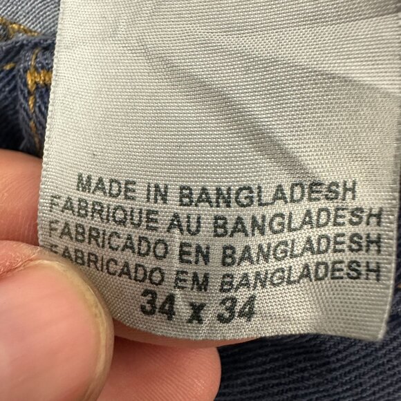 Signature By Levi Strauss & Co. Mens Regular Fit Jeans 34x34 Blue Denim - Picture 6 of 8